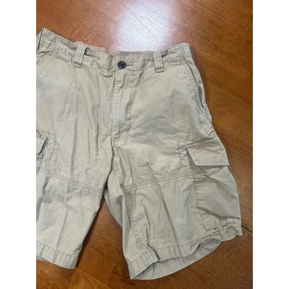 Polo Ralph Lauren Cargo Shorts Mens 31 Khaki Classic Fit Drill Khaki Cotton